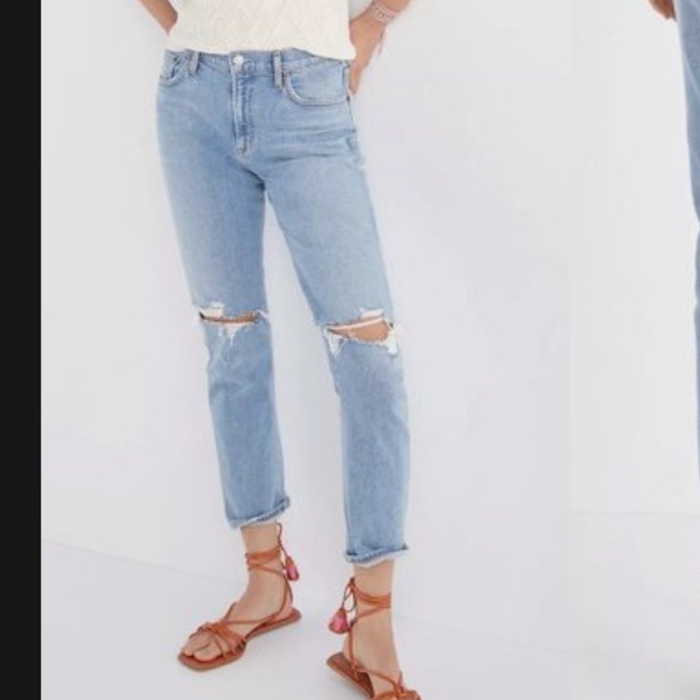 SOLD// NWT Agolde Toni Straight Slim Jeans - Picture 1 of 6
